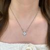 Women Light Luxury Four Leaf Clover Pink Mother Of Pearl Clavicle Necklace