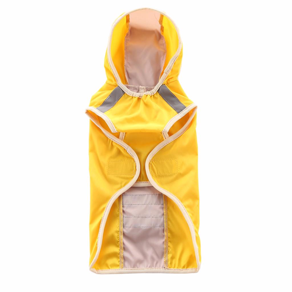 

Dog Raincoat Large Dog Golden Big Pet Raincoat Reflective Dog Clothes Raincoat жёлтый