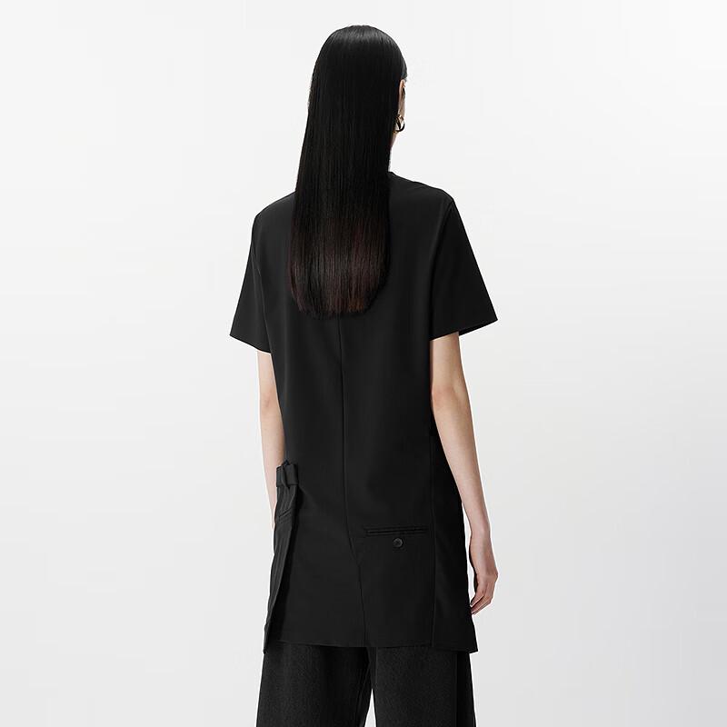 JNBY 2025 Summer Short Sleeve Round Neck Dress
