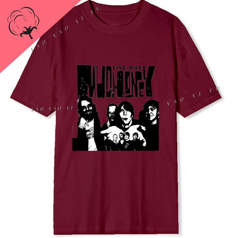 

100 Cotton Clothes Mudhoney Band Heaven Rock Grunge Meme Gift Funny Tee Style Unisex Gamer Cult Movie Music T Shirt S