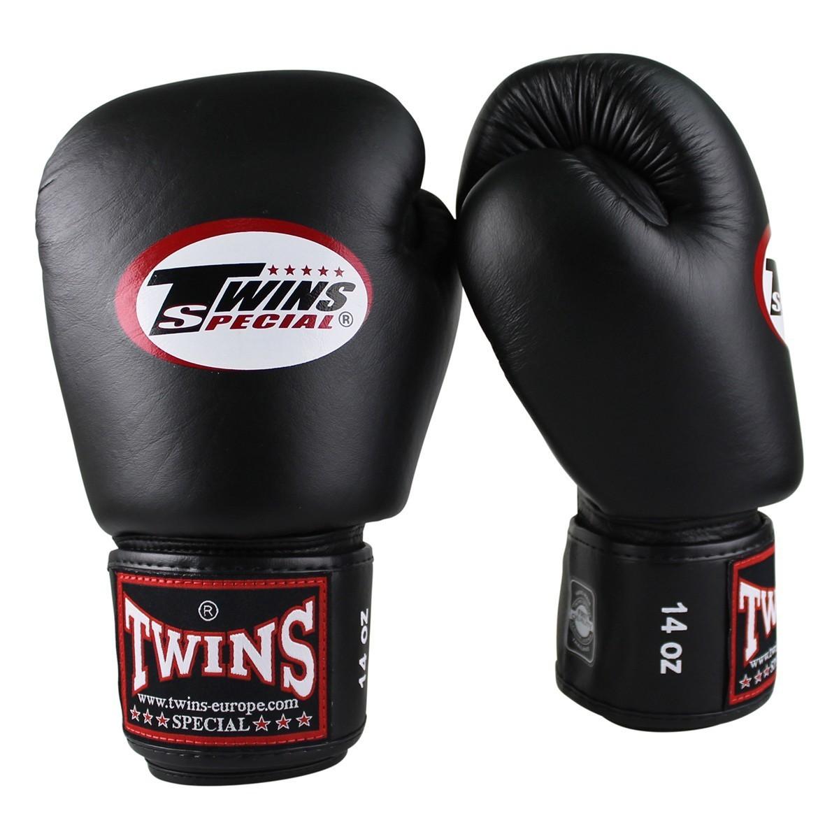 Super Merchant Twins Echt Leer Bokshandschoenen Bgvl-3 Zwart 10Oz