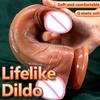Super Soft Silicone Big Penis Realistic Dildo with Suction Cup Vagina Stimulato G-spot Curved Shaft Sex Toys For Women Men Gay