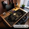Skull Gothic Theme Custom Mouse Pad Personalized With Name Text Customized Desk Mat For Office Home Decor