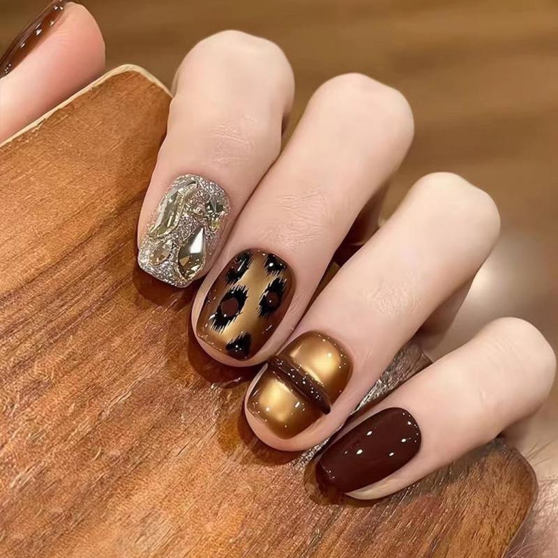 Wearable Sweet Cute High-End Handmade Nail Art Tips False Nails