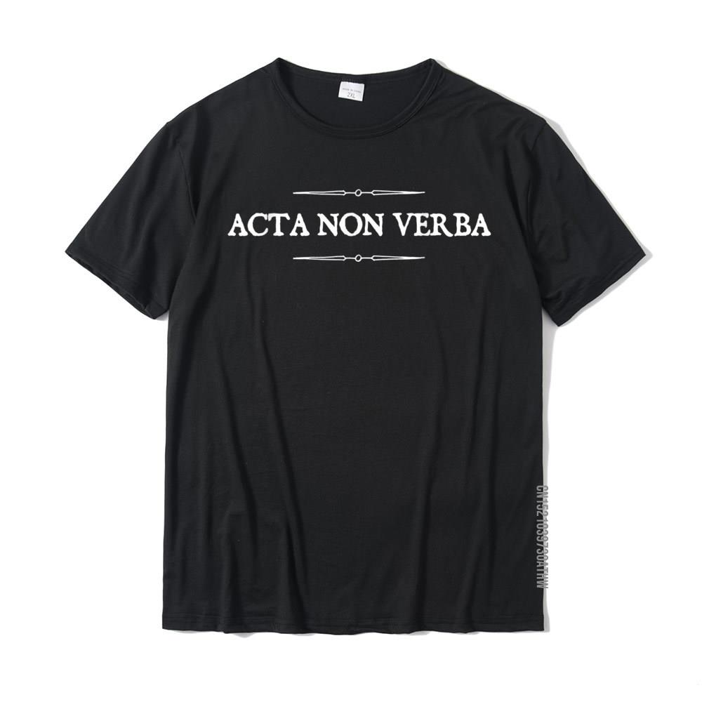 

Acta Non Verba - Actions Not Words Latin Proverb Shirt Cotton Men Tops Shirt Crazy T Shirts Custom Latest 5XL різнокольоровий