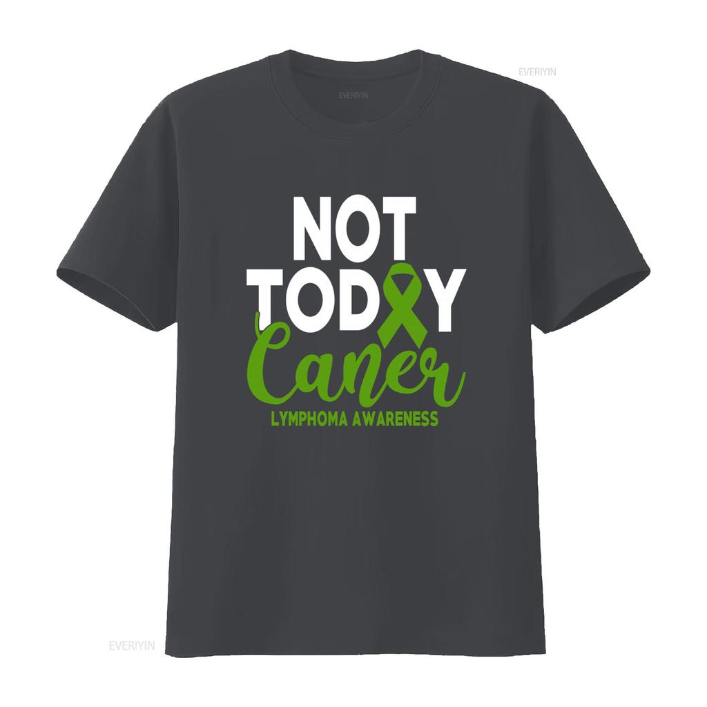 Cancer Lymphoma Awareness Green Non Hodgkins T Shirt vintage Washed fashion Unisex Soft homme Versatile streetwear Stretched