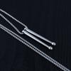 Edelstahl Silber Drumstick Anhänger Halskette Schmuck Ornament Zarte Schlüsselbeinkette Accessoire für Musikliebhaber