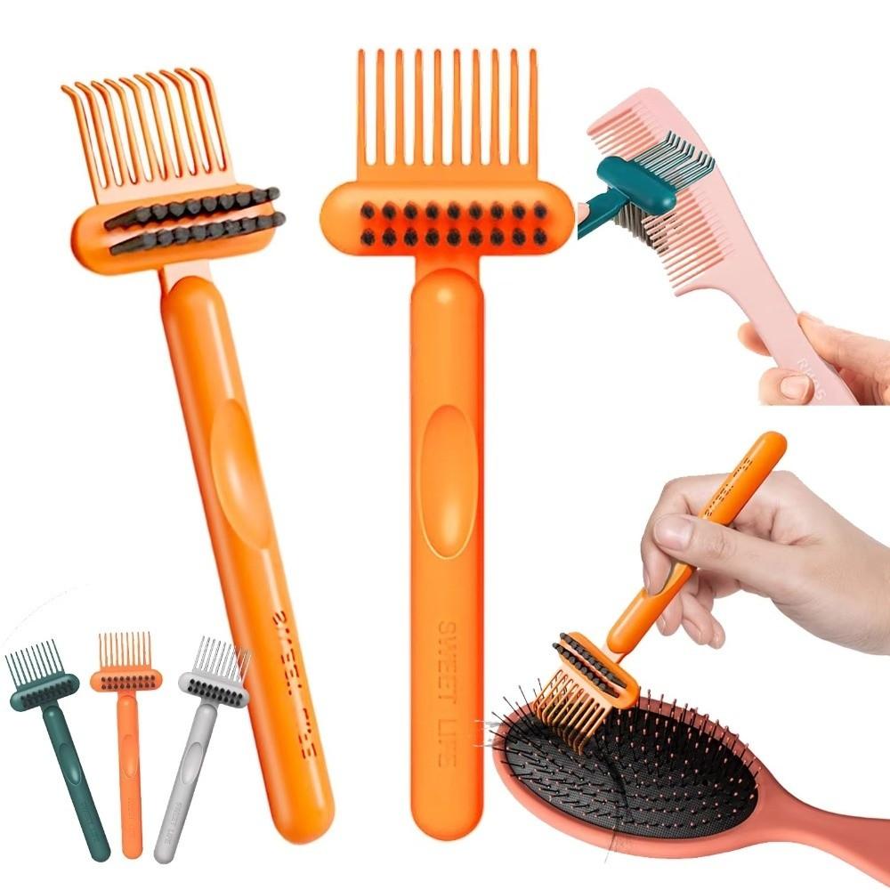 2-in-1 Hair Brush Cleaner Embedded Tools Hairbrush New Cleaner Rake  For Home Salon