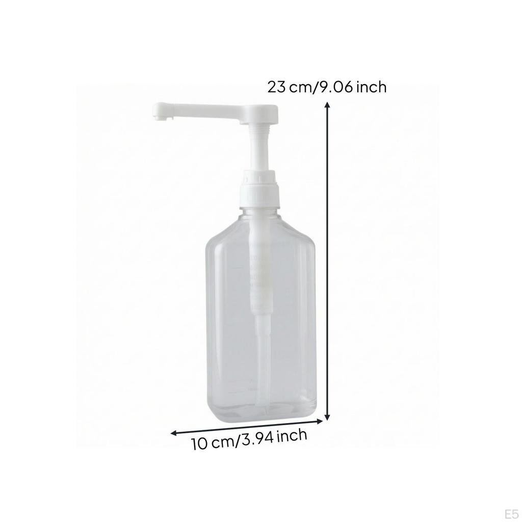 Syrup Dispenser with Pump Clear Sauce Container for Baristas, Bubble