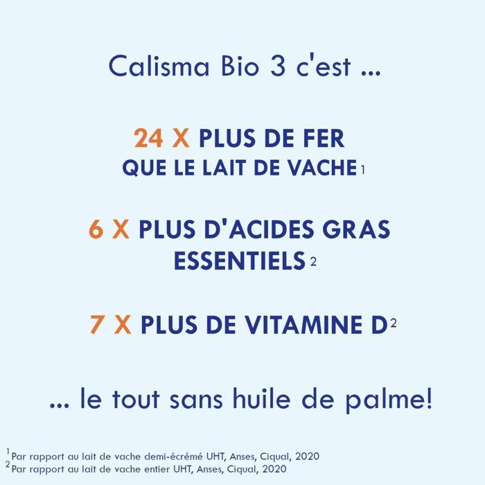 Lait En Poudre Bio Calisma Croissance 3 (800g) - Gallia De 12 À 18 Mois