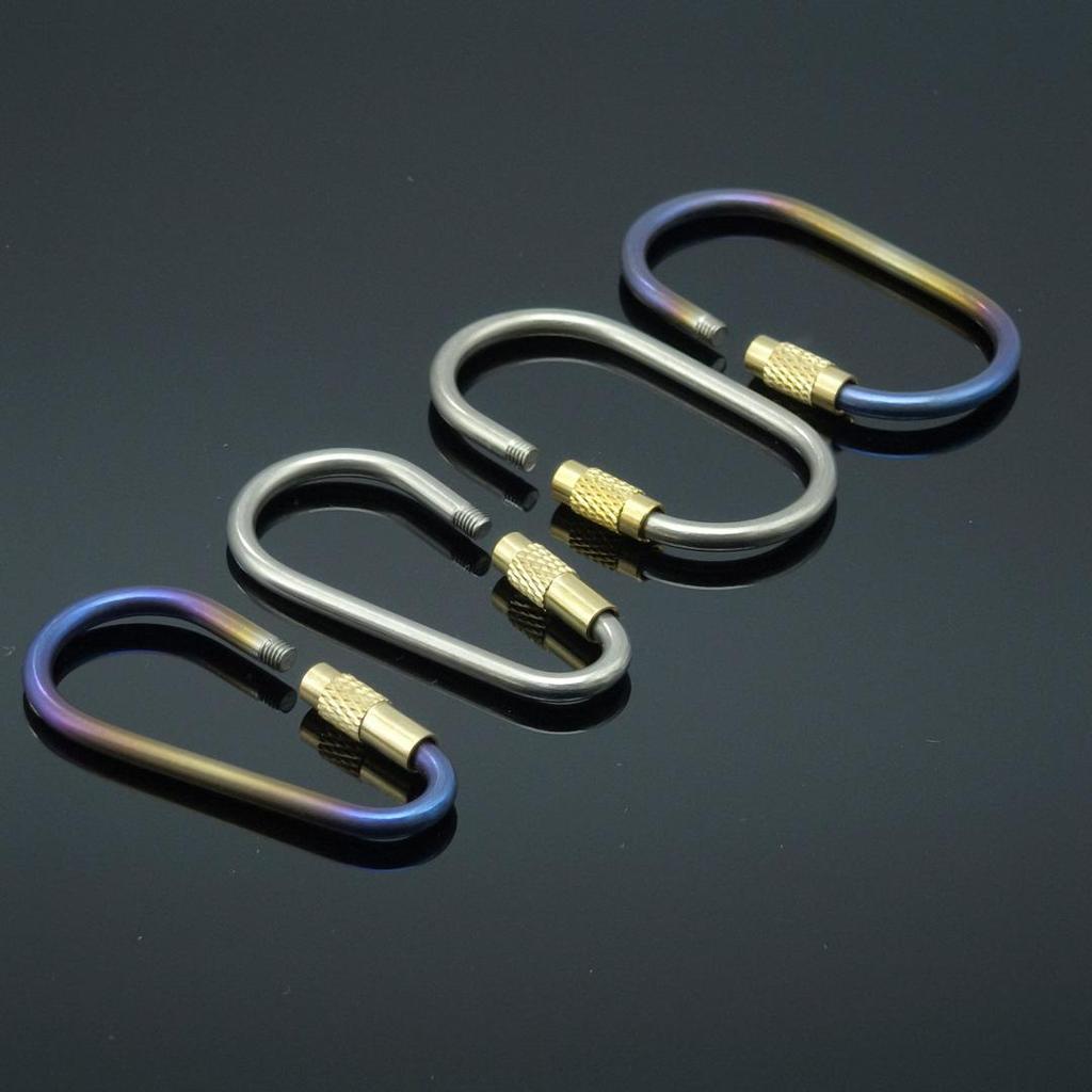 Titanium Legering Karabinier Vergrendelingshaak voor Kamperen en Backpacken