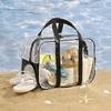 Simple PVC Transparent Cosmetic Bag Large Capacity Waterproof Fitness Training Bag Wash Bag Lightweight Outdoor Sports Bag Women