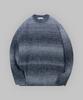 SOME PLACE Gradient Stripe Oversized Round Knit [Gray]