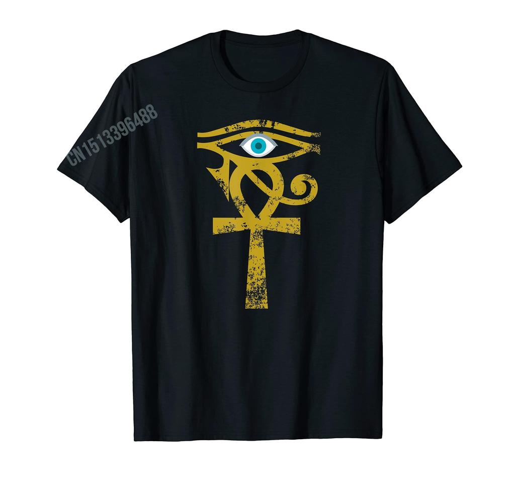 2026 Ancient Egypt God Eye of Horus Ankh Egyptian Symbol TShirt For Men Women T Shirt Tops Cotton Tees