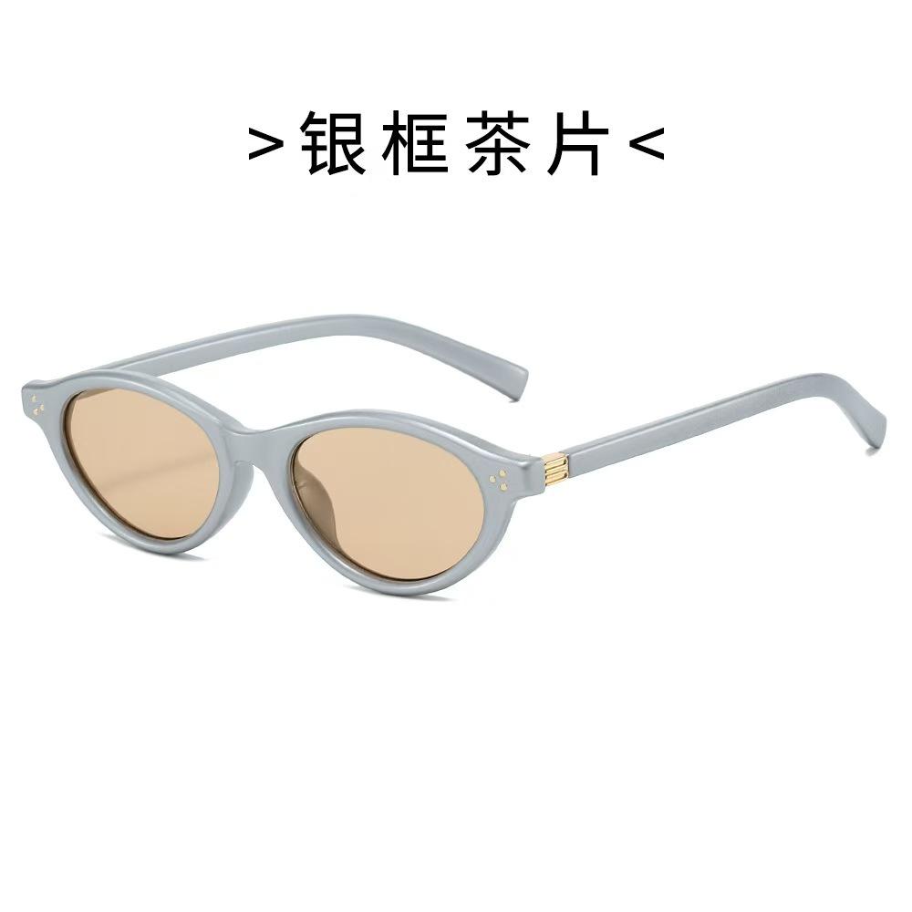 Oval Shape Women Sunglasses Material Anti-Glare Fashion Sun Glasses Campus Style Men Sun Glass