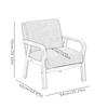 Accent Chair Fashion Reading Chair Backrest Chair Elegant Soft Cushion Armchair for Living Room Balcony Office Apartment Bedroom