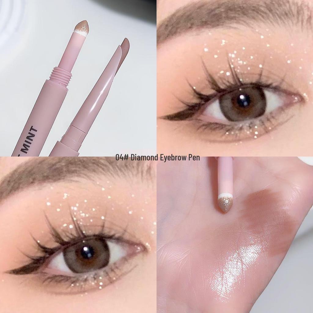 Sweet Mint Crescent Doppelseitiger Unter-Augen-Eyeliner & Schimmernder Glitzer-Lidschattenstift - Hervorheben & Definieren #1434