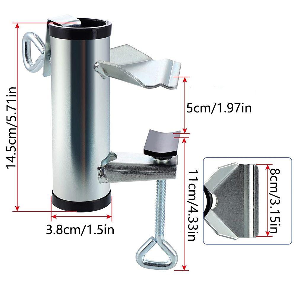 Easy To Install Parasol Clamp Adjustable Deck Umbrella Stand Versatile Umbrella Clip  Chair