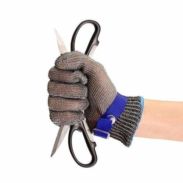 Hight Quality Anti-cut Gloves Safety Cut Proof Stab Resistant Stainless Steel Wire Metal Mesh Kitchen Butcher Cut-Resistant Safety Gloves