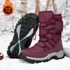 Male Fur Warm Shoes Plush Winter Plus Fleece Cotton Boots for Men New Leather Waterproof Snow Boots Men Outdoor High-top Shoes