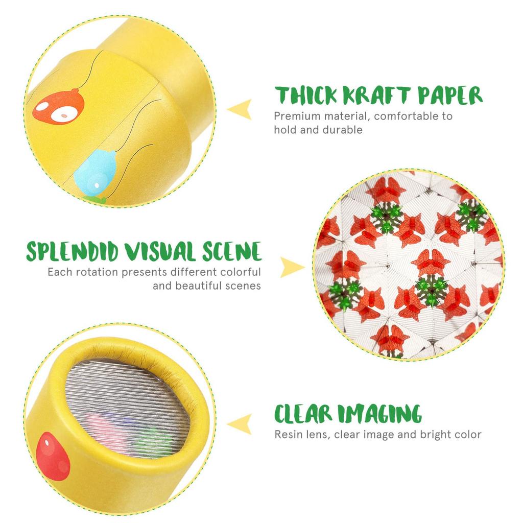 STOBOK Kaleidoskop Verwandelt Was Sie Betrachten in ein Volkstümliches Altes 2-teiliges Spielzeug, Kinderspielzeug, Muster, Basteln, Basteln, Preise, Spielzeug, Spielzeug, Geburtstag,