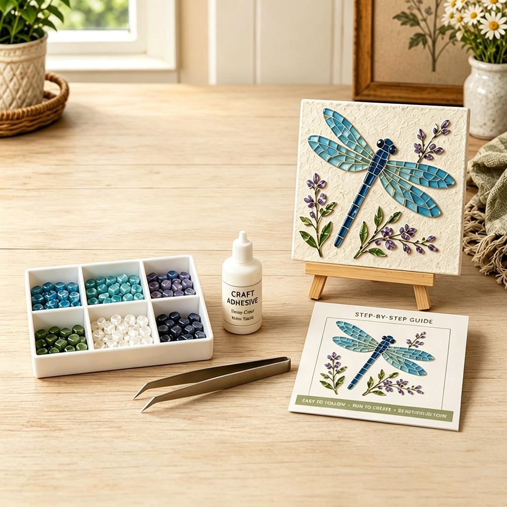 Glazen Tegels Mozaïek Kit DIY Beginner Vriendelijke Glazen Mozaïek Kit Tuindieren Kunst Voor Beginner