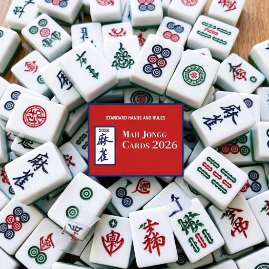 Karta skóre Mahjong Oficiální standardní kombinace a pravidla Mahjong League Papírová karta skóre Mahjong Instrukční karta Mahjong