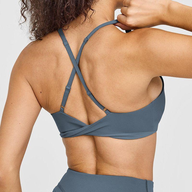 Foreign Trade New European and American Sanding Sports Underwear Women Cross Beauty Back Quick-Drying Running Fitness Yoga Vest Sling Outer Wear