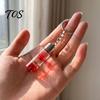 Wishing Bottle Pendant Dried Flower Glass Keychain, Mini with Keychain Keyring, Nature Inspired Charm for Backpacks Bags Purses Aesthetic