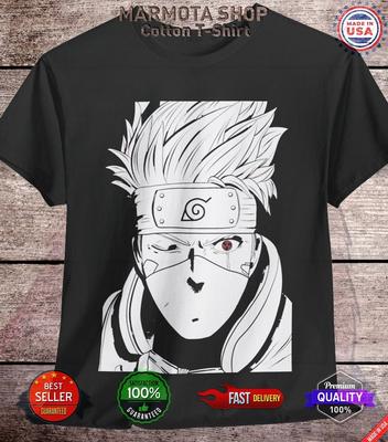 Kakashi Marškinėliai Naruto Shippuden Sasuke Itachi Anime Unisex Marškinėliai Visų Dydžių