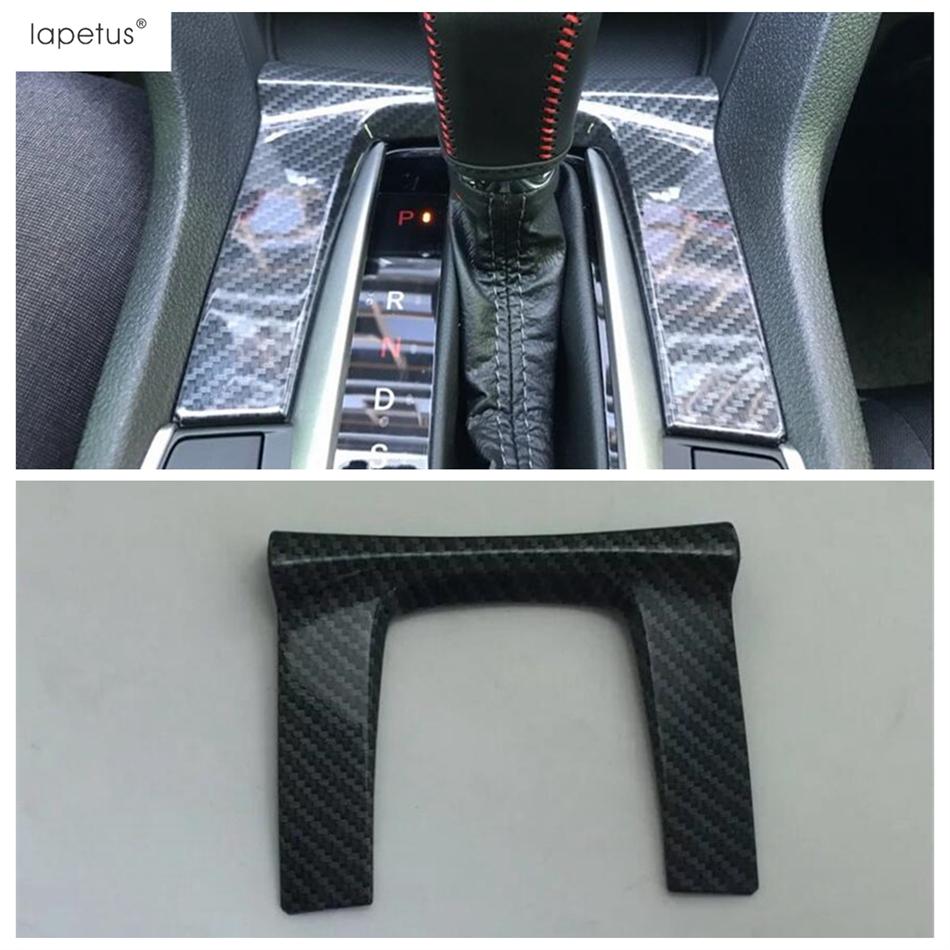 Central Control Shift Gear Panel Frame Decoration Cover Trim Fit For Honda Civic 2016 -  Carbon Fiber Accessories Interior