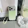 Simple Gradient Green Stars Case for Apple iPhone 17 Pro Max/16/15/14 - Women's Summer Design
