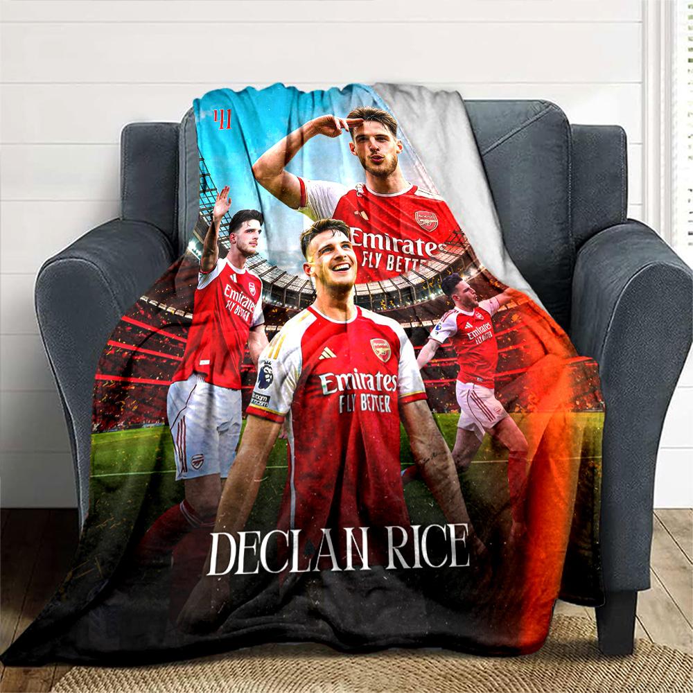 Arsenal Football Player Blanket Comfortable Perfect for Office Chair Couch Bedding for All Occasions Warmthful Decor