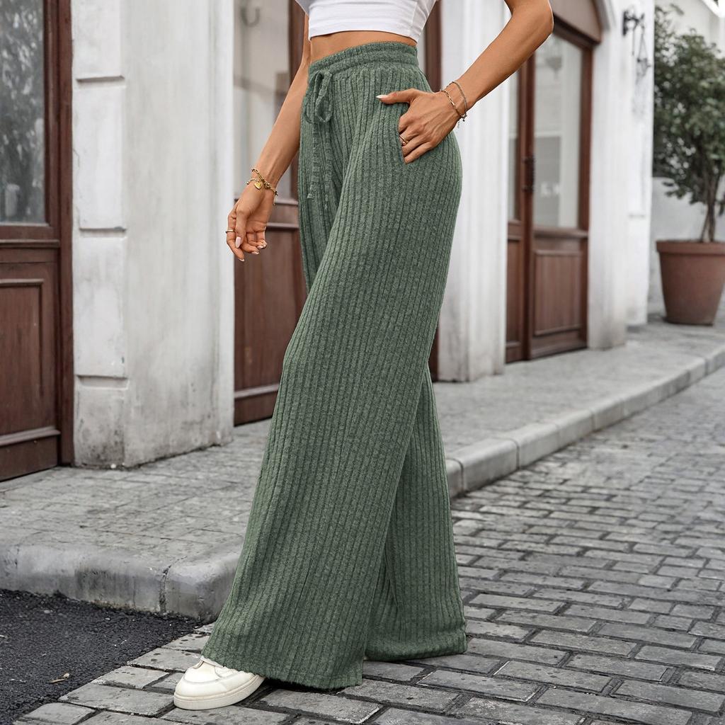 Women's Straight Pants Fashion Casual Pants Nine Point Harlan Pants