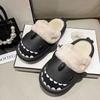 Cotton slippers can be worn outside Mao Mao shoes non-slip home slippers women's warm winter shark couple cotton mop