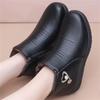 Fashion Warm Cotton Winter Boots Fashion Autumn/Winter Black Round Toe Side Zipper Comfortable Women's Ankle Boots