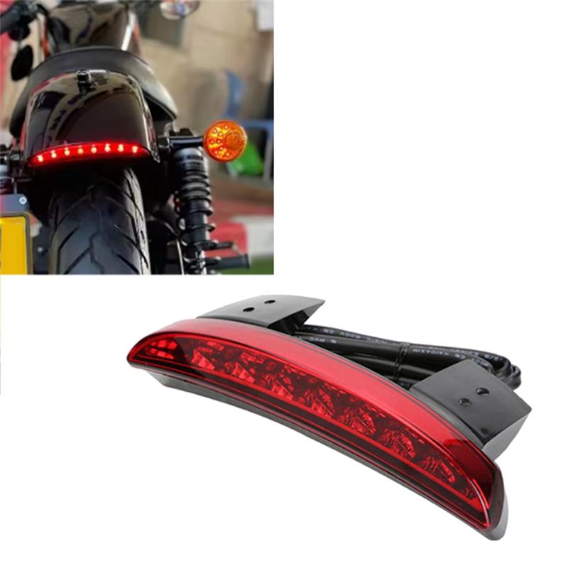 Motorcycle Accessories For Sportster Iron 883 1200 Dyna XL883-Fender Taillight LED Brake Running Light
