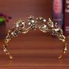 European Retro Crown Hair Accessories Alloy Diamond Bridal Crown Tiara Wedding Hair and Makeup Headband Accessories