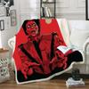 Coperta in Pile Stampata 3D di Michael Jackson per Letti Trapunta Spessa Copriletto alla Moda Coperta Sherpa per Adulti Bambini Adolescenti 100x150cm