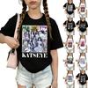 KATSEYE Kids Graphic Print Crew Neck Short Sleeve T Shirt Casual Top for Boys and Girls Soft Comfortable Fabric Suitable for Everyday Wear