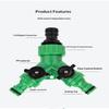 Garden Water Splitter Y Connector 2-Way Valve With Switch - Quick Plastic Adapter For Faucet Irrigation Flower Landscaping
