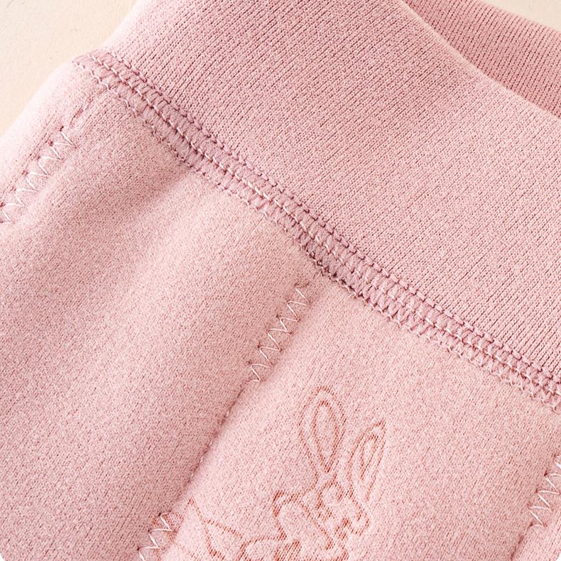 Teplé Zesílené Chlapecké a Dívčí Silné Bavlněné Kalhoty Zimní Plus Sametové Dětské Kalhoty s Vysokým Pasem Legíny Bavlněné Polstrované Kalhoty