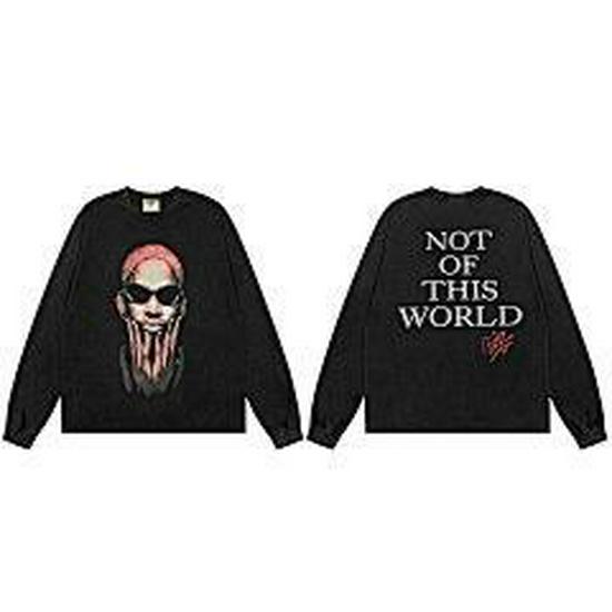 American Trendy Heavyweight Long-Sleeve Men's Autumn/Winter Loose Casual Pure Print Hoodie