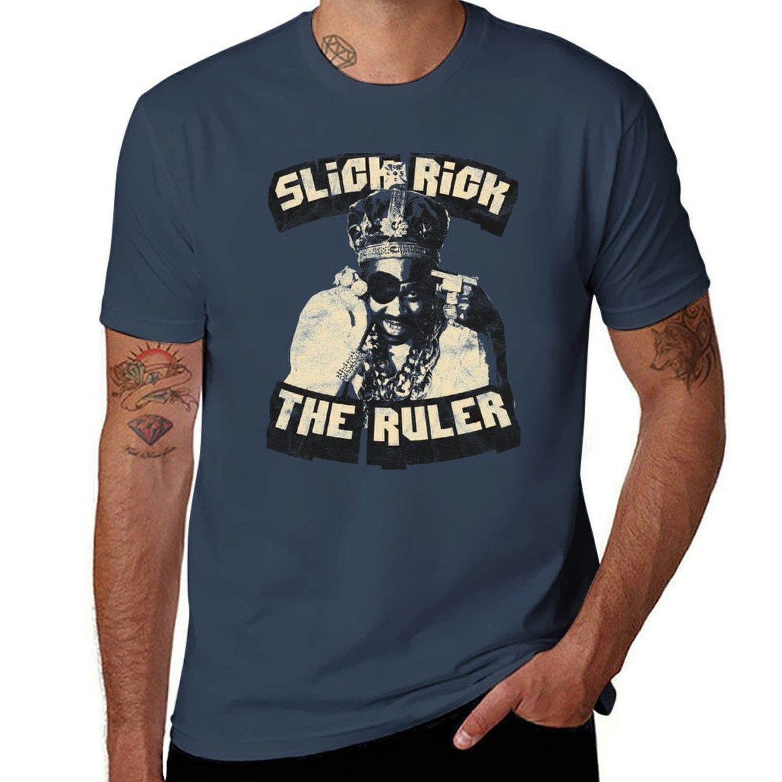 Slick Rick Old School Hip Hop Tshirt Simple Trendy Casual Tshirt S