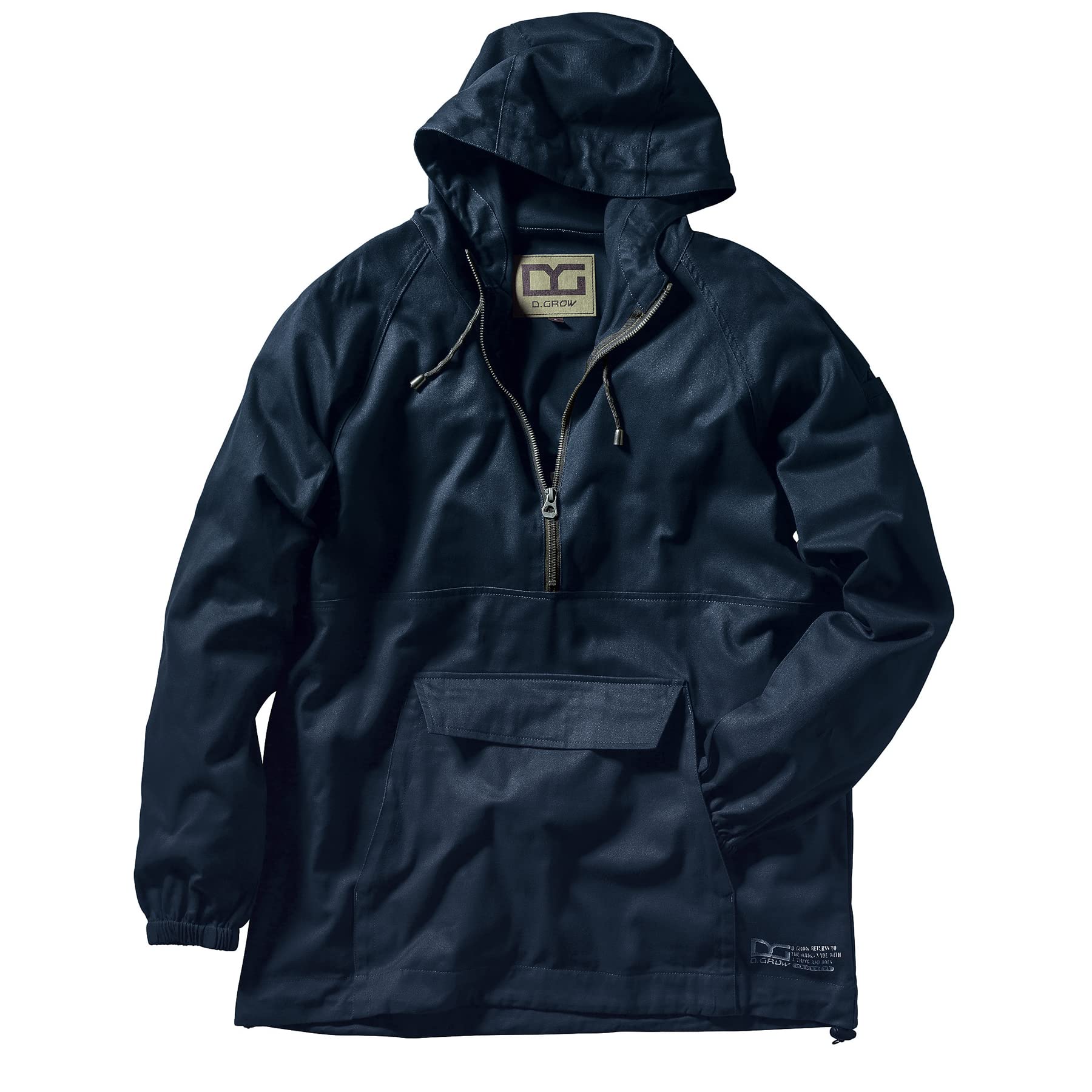 

[Musashino Uniform] Kurodarma Anorak Hoodie DG415-1 Insulated 100% Cotton Workwear (11-Navy L)