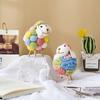 Adorno de Oveja de Fieltro Encantador Accesorios Kawaii Decoración Moderna para el Hogar Figuritas de Interior Accesorios para Decoración de Habitación Regalos para Niños