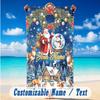 Christmas Theme Beach Towel Personalized Custom Name & Text Soft Quick Dry Beach Towel for Swimming Travel