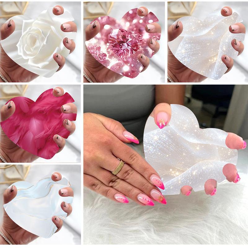 10Pcs Nail Art Display Cards Thickened Handmade Press On Nails Photography Prop For Home DIY Nail Art Creation Display