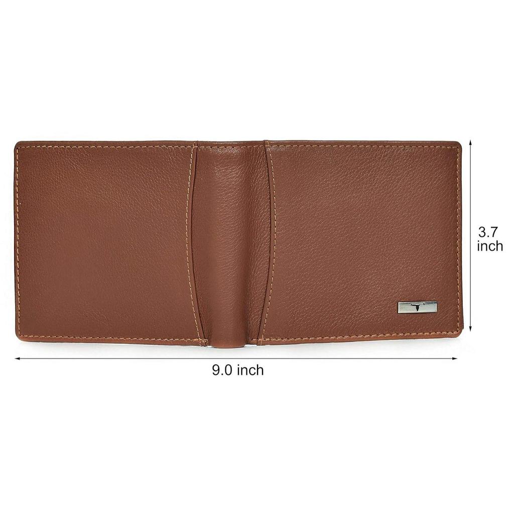 Oliver Redwood Light Brown Leather Wallet for Men, 6 Card Slot