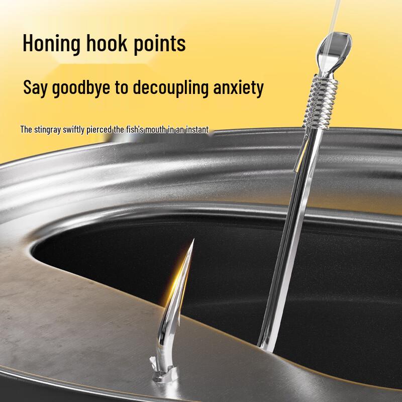 Xiao Feng Xian Barbed Anti-Escape Double Sleeve Hooks with Leader Line (20 Sets)